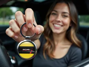 Key Fob Key Customizable Finish Alloy Style